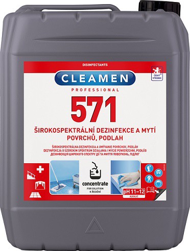 Cleamen 571 širokospektrální dezinfekce  | Čistící, dezinf.prostř., dezodoranty - Dezi. přípravky
